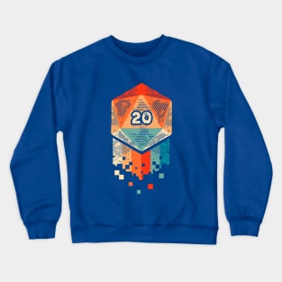 Groovy Retro D20 Crewneck Sweatshirt